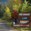 Smokey Bear Decal - sample use